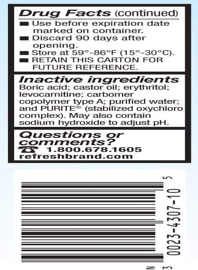 Refresh Optive Advanced Lubricant Eye Drops - 0.66 oz, (3 X Twin Packs) - Image 3